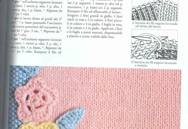 Crochet flowers baby blanket (2)