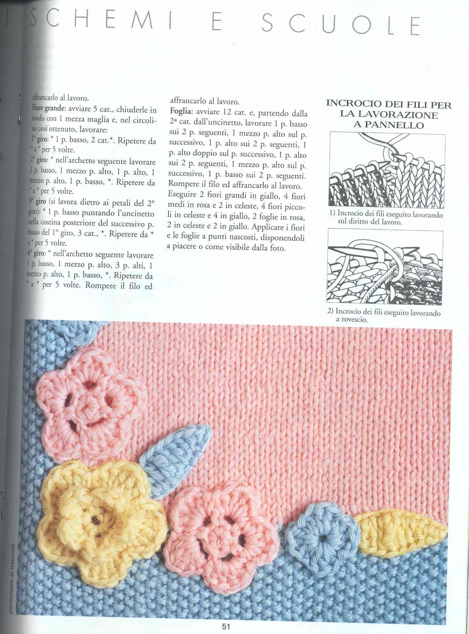Crochet flowers baby blanket (2)