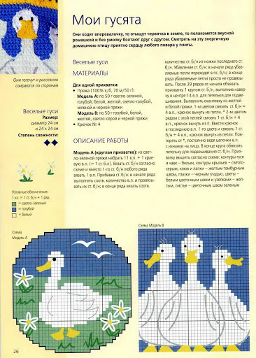 Crochet geese potholder (2)