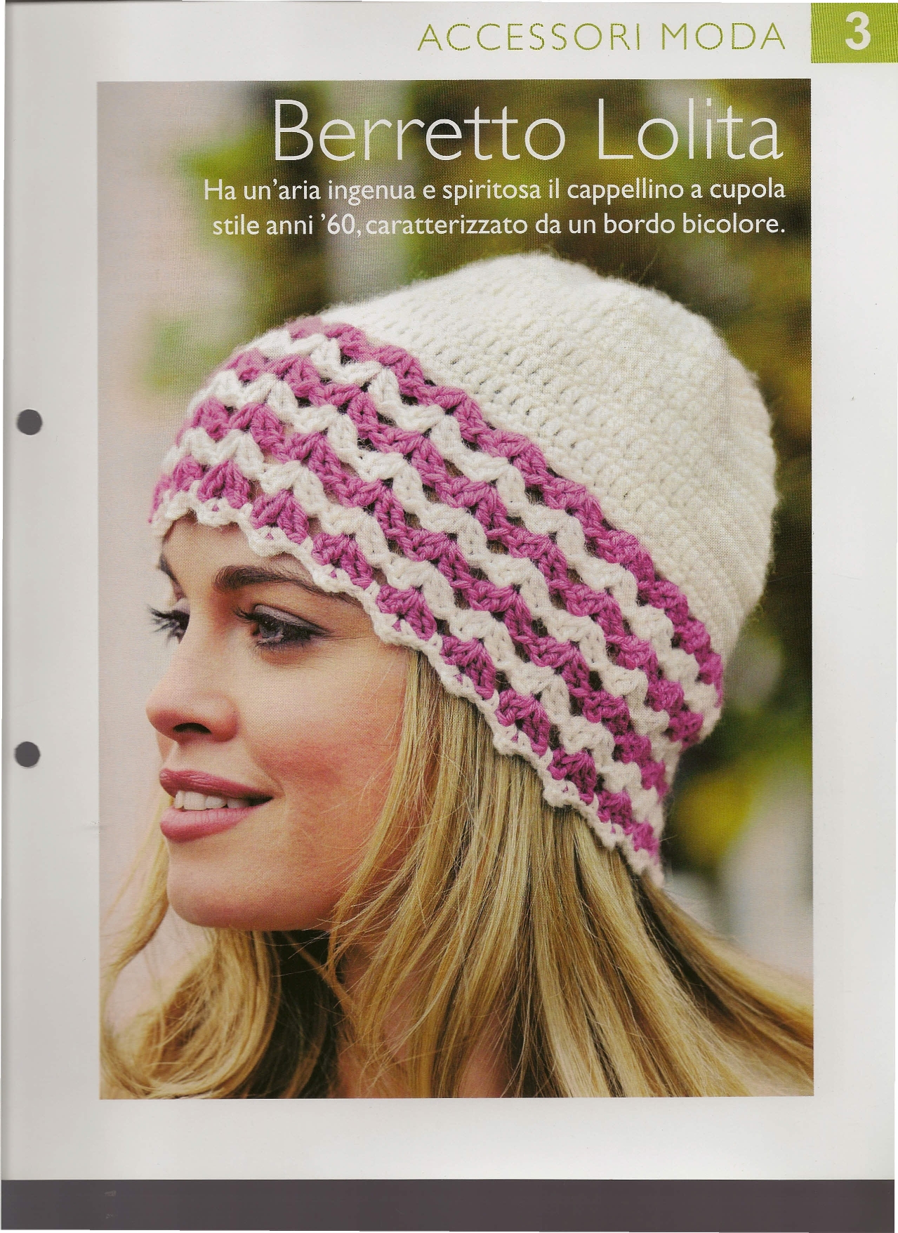 Crochet hat woman lolita (1)