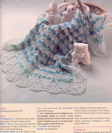 Crochet multicolor baby blanket (1)