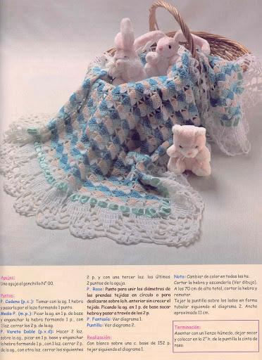 Crochet multicolor baby blanket (1)