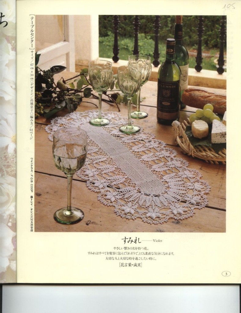 Crochet oval waves doily (1)