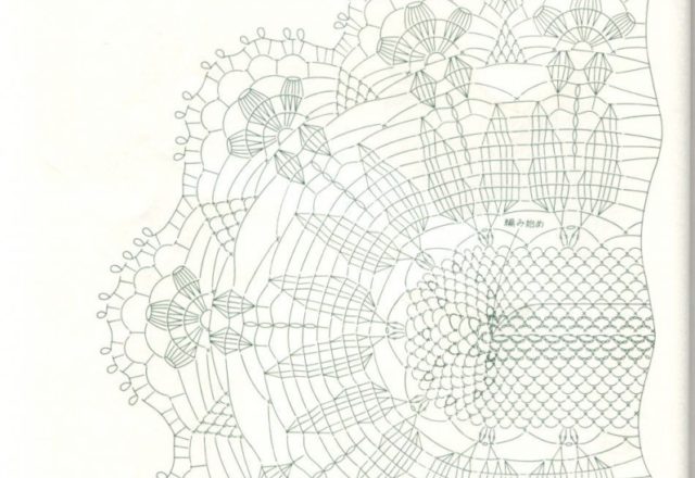 Crochet oval waves doily (2)