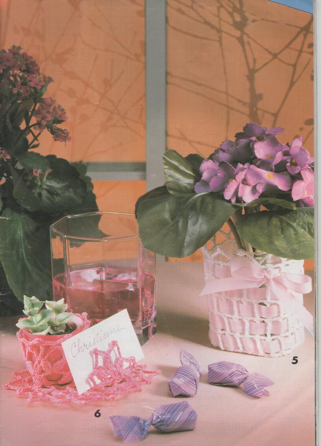 Crochet place card (1)