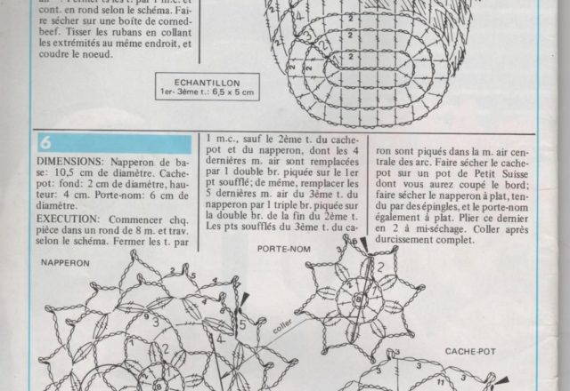 Crochet place card (2)
