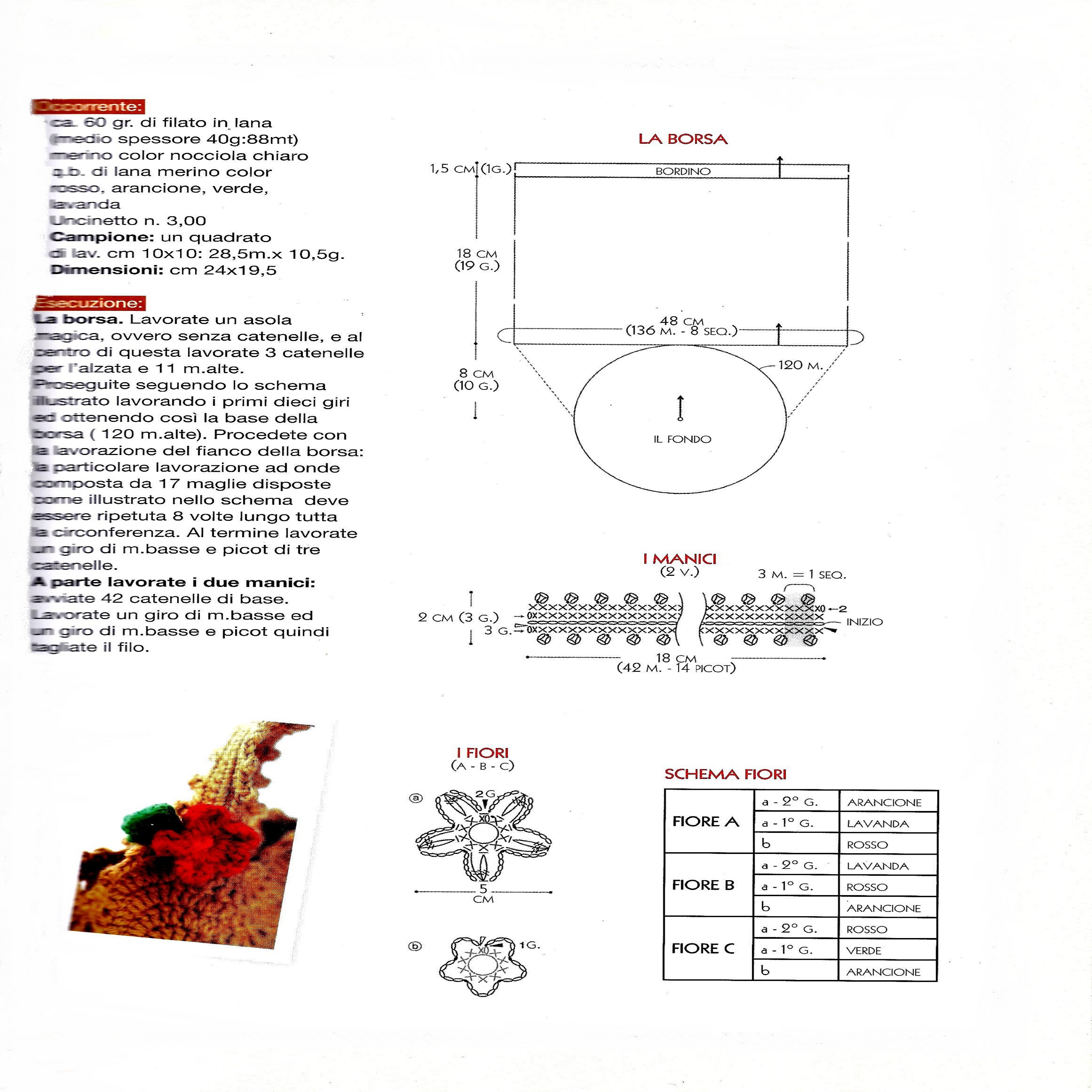 Crochet purse fans flowers (2)