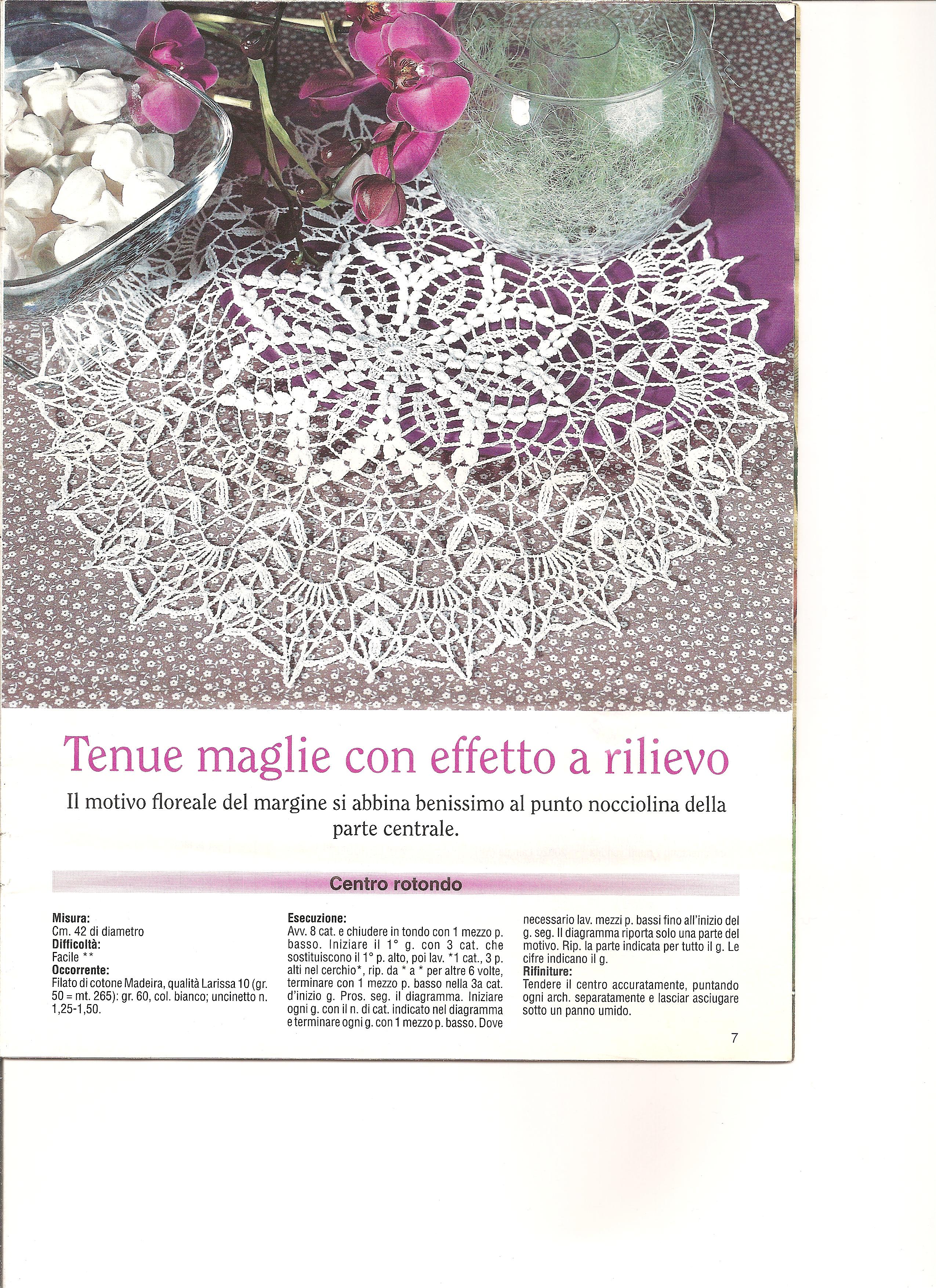 Crochet red and white doily (2)