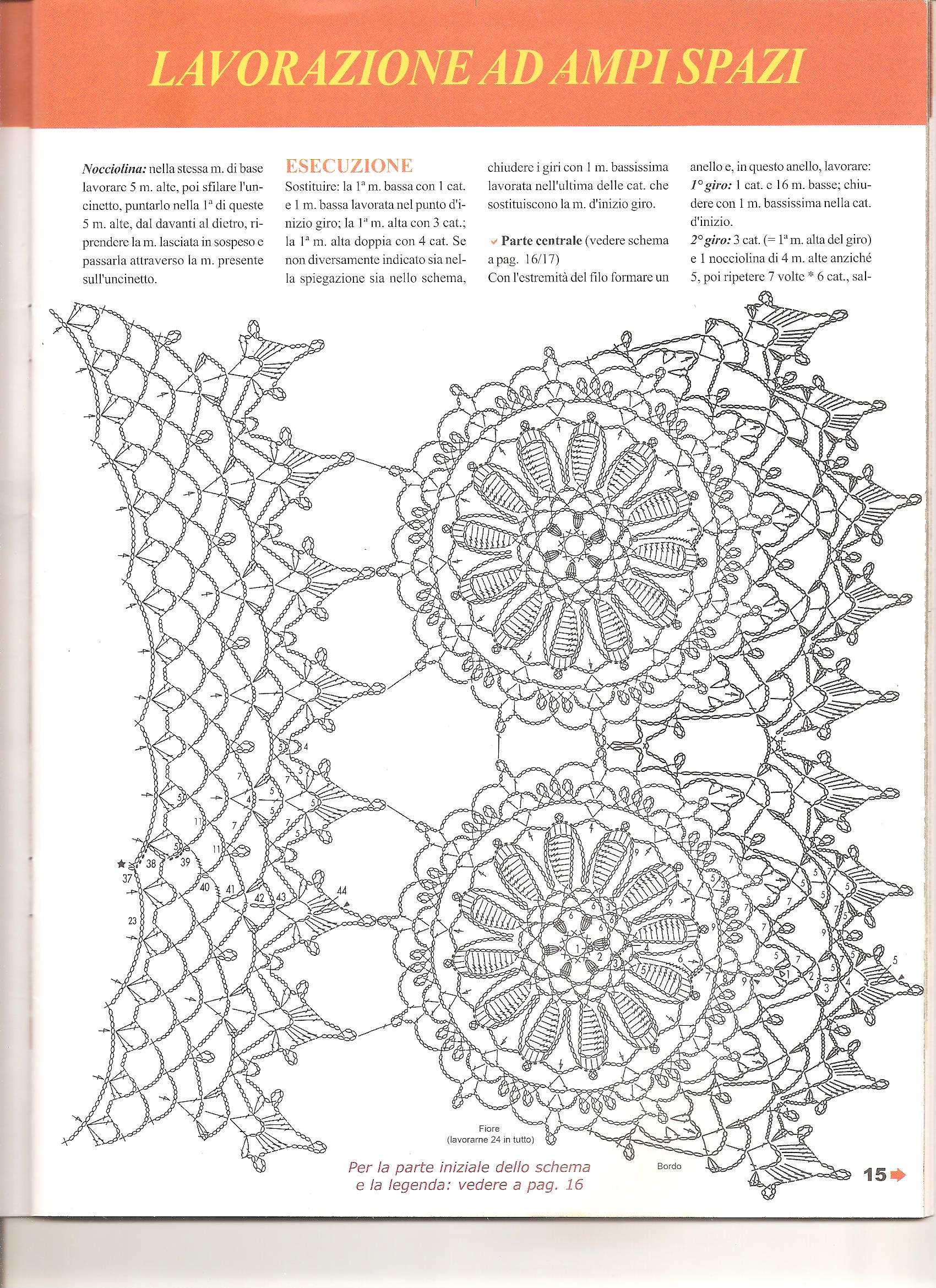 Crochet round tablecloth spacious (2)