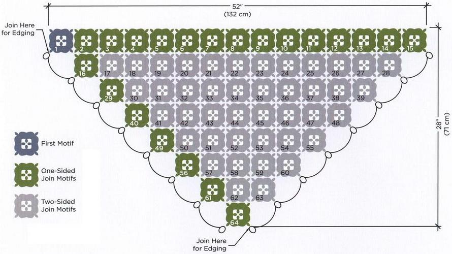 Crochet shawl with square (3)