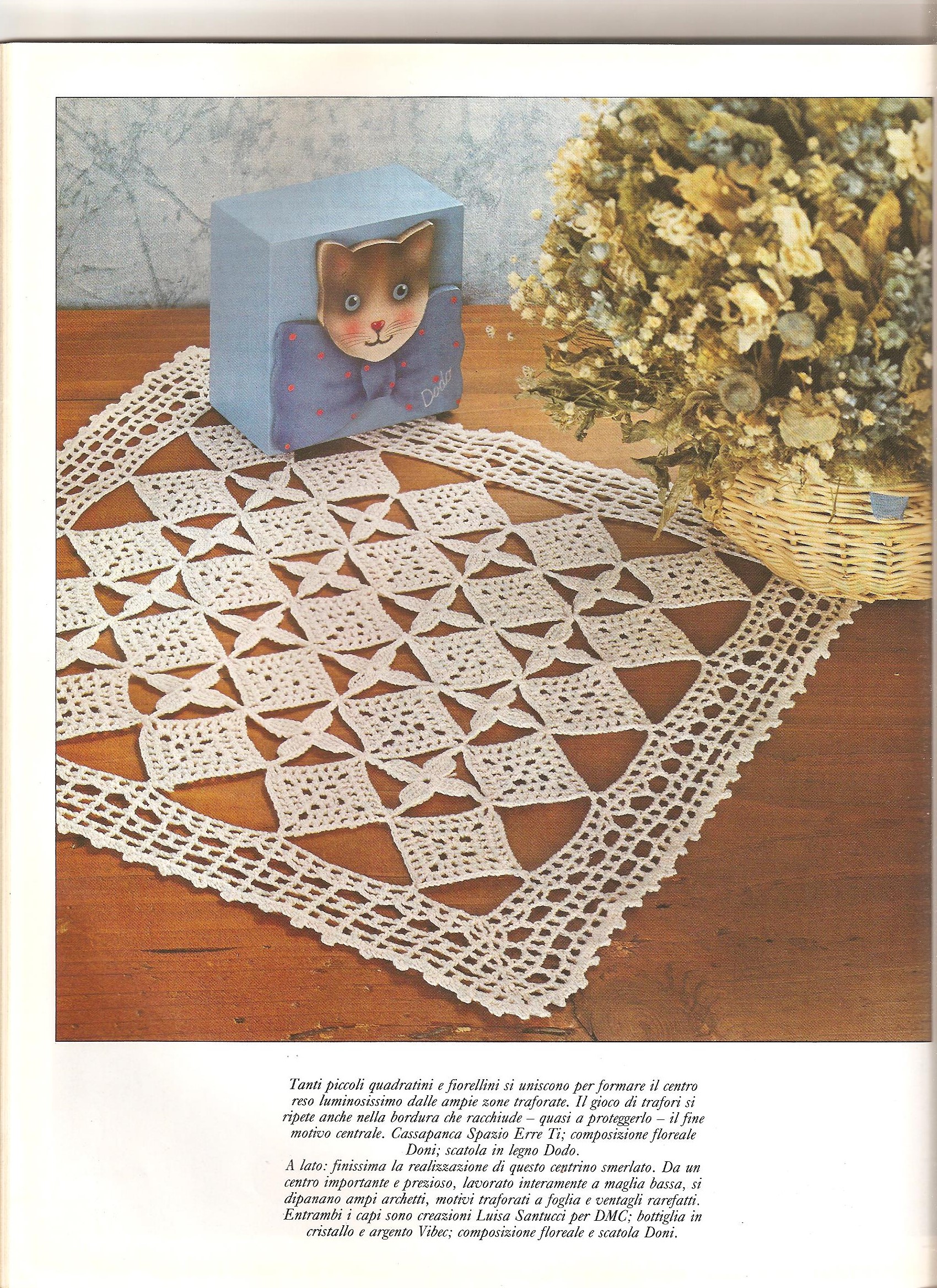 Crochet small squares doily (1)