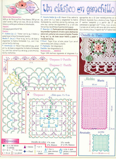 Crochet square tiles baby blanket (2)