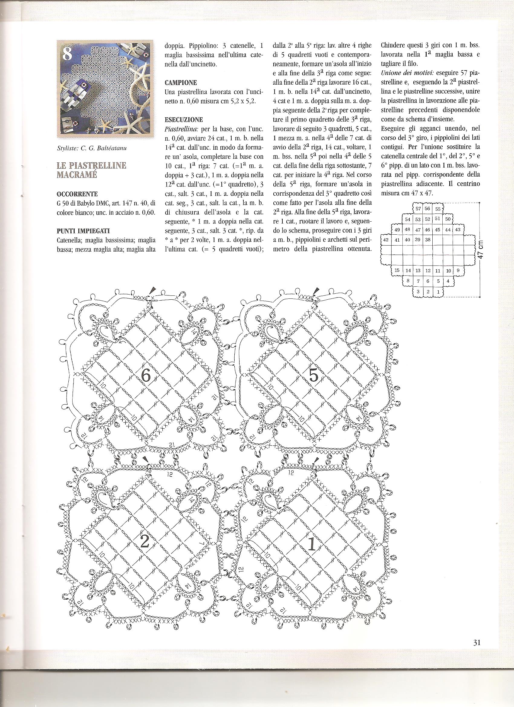 Crochet square tiles macramé (2)