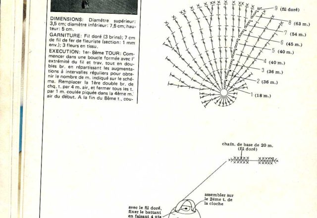 Crochet starched bell (2)