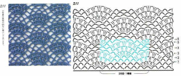 Crochet stitches with patterns (11)