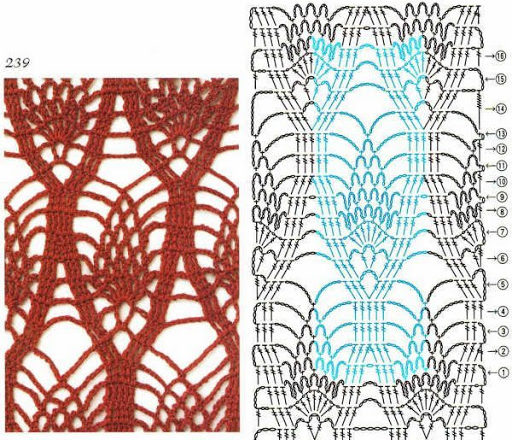 Crochet stitches with patterns (16)