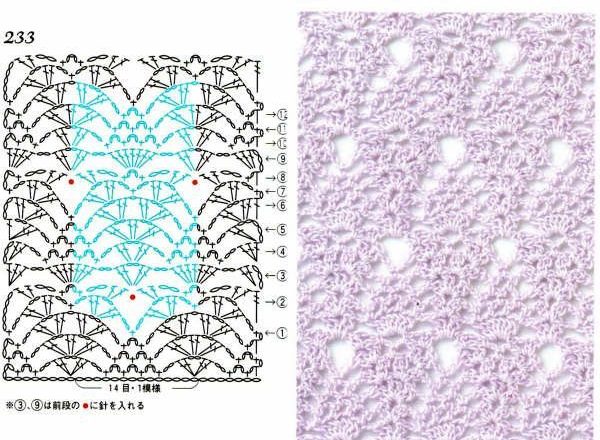 Crochet stitches with patterns (21)
