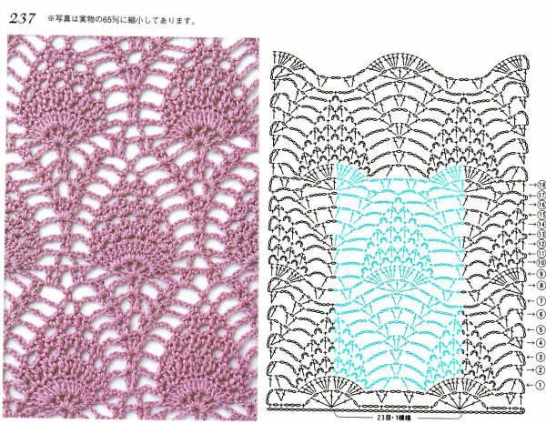 Crochet stitches with patterns (24)