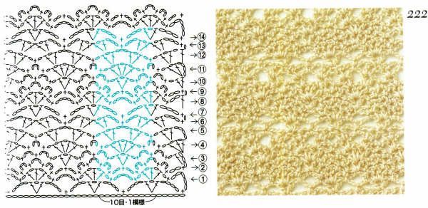 Crochet stitches with patterns (34)