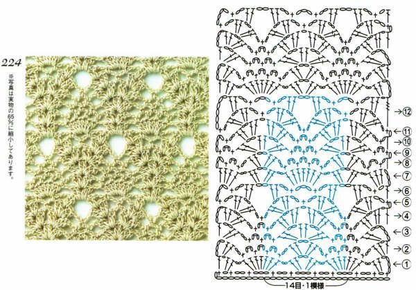 Crochet stitches with patterns (36)
