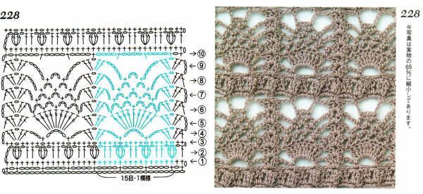 Crochet stitches with patterns (39)