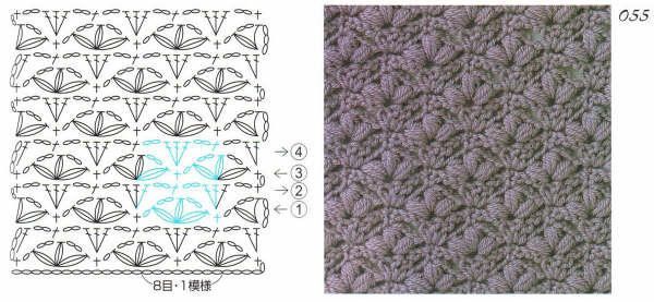Crochet stitches with patterns (41)