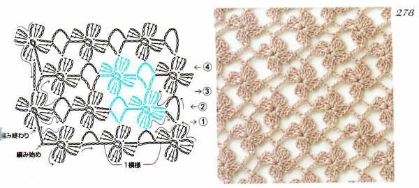 Crochet stitches with patterns (47)