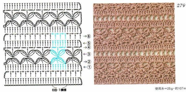 Crochet stitches with patterns (48)