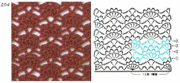 Crochet stitches with patterns (5)