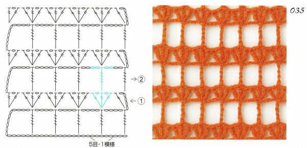 Crochet stitches with patterns (83)