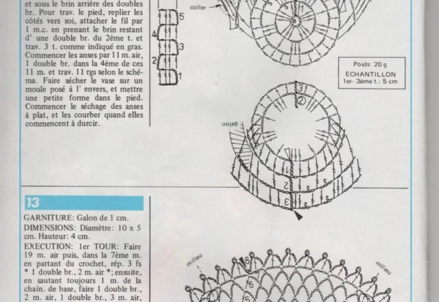 Crochet vase succulents cover crochet favors (2)