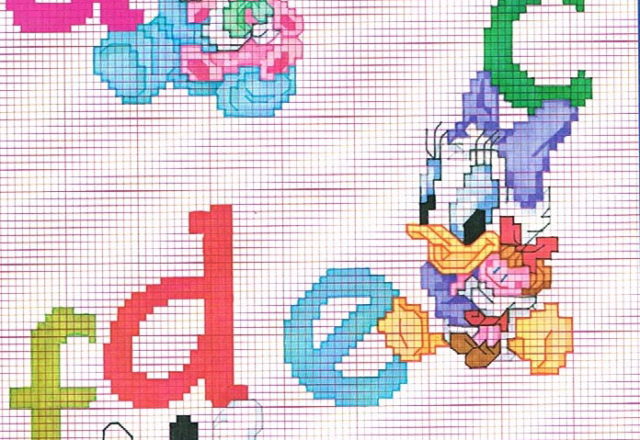 Cross stitch Baby Disney Alphabet (1)