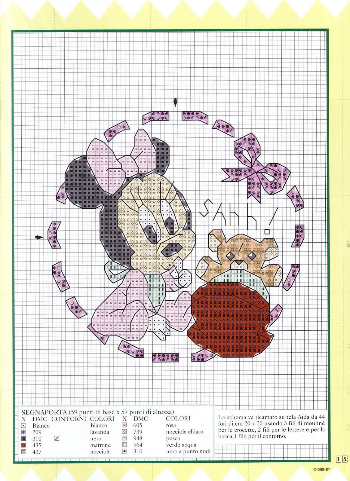 Cross stitch Baby Disney for baby blankets and baby sheets (8)