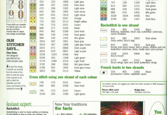 Cross stitch Celtic sampler (5)