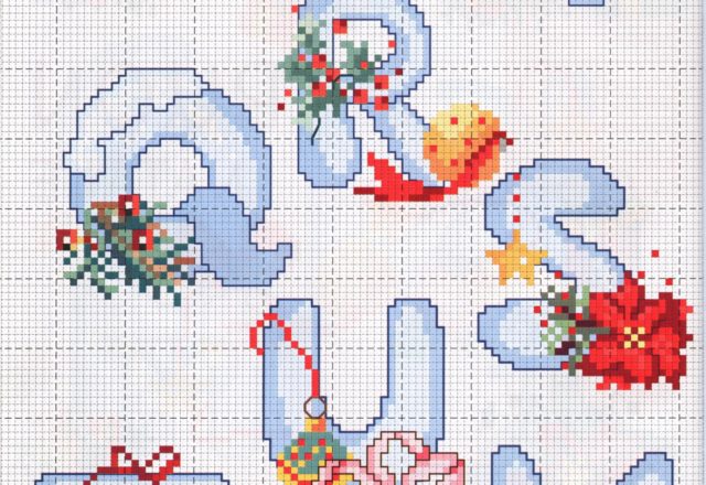 Cross stitch Christmas alphabet (3)