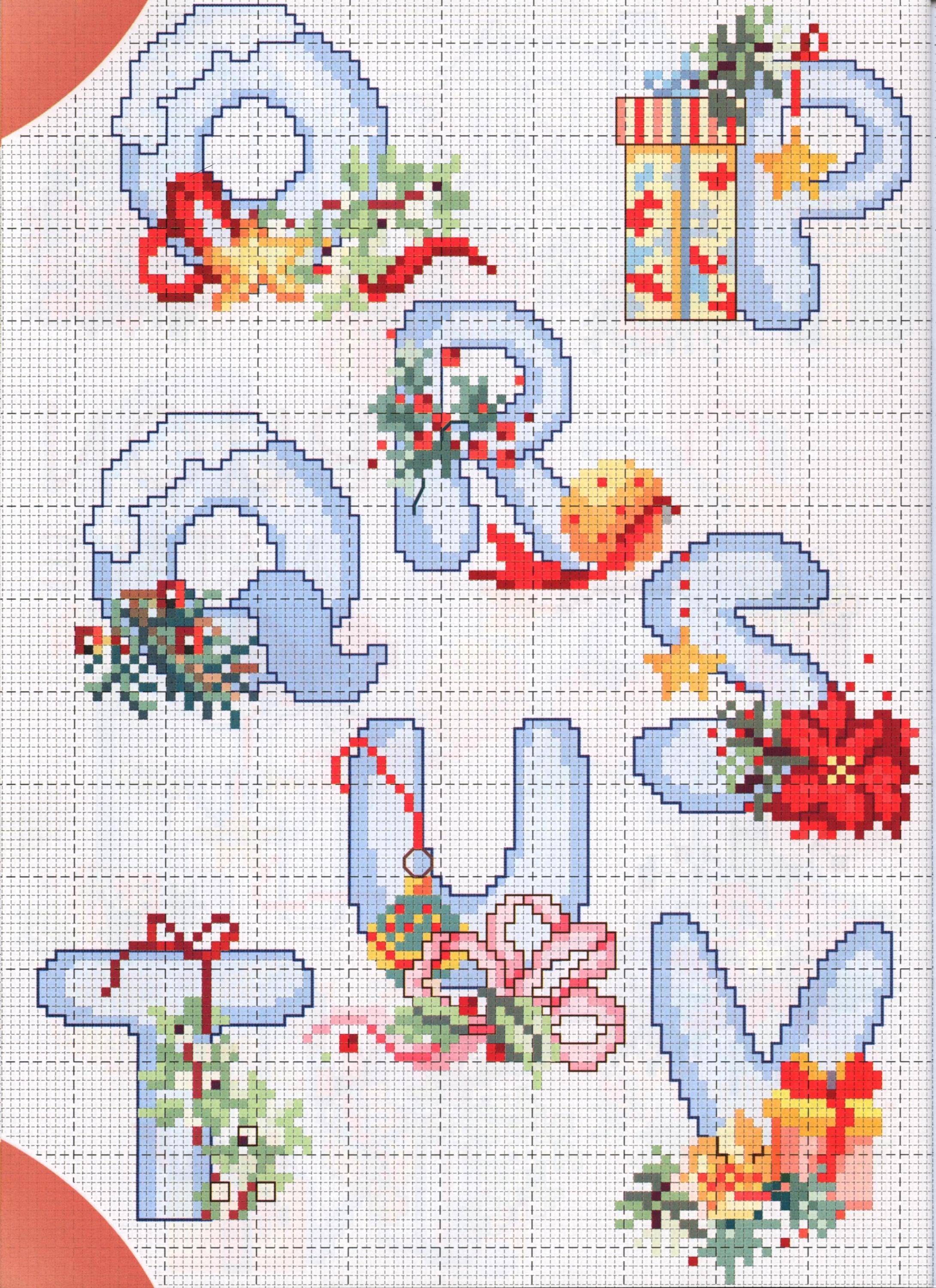 Cross stitch Christmas alphabet (3)