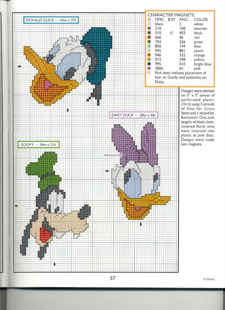 Cross stitch Disney characters together (1)