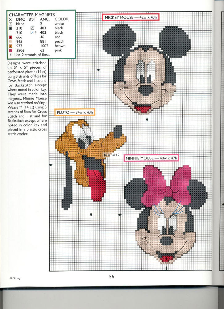 Cross stitch Disney characters together (6)