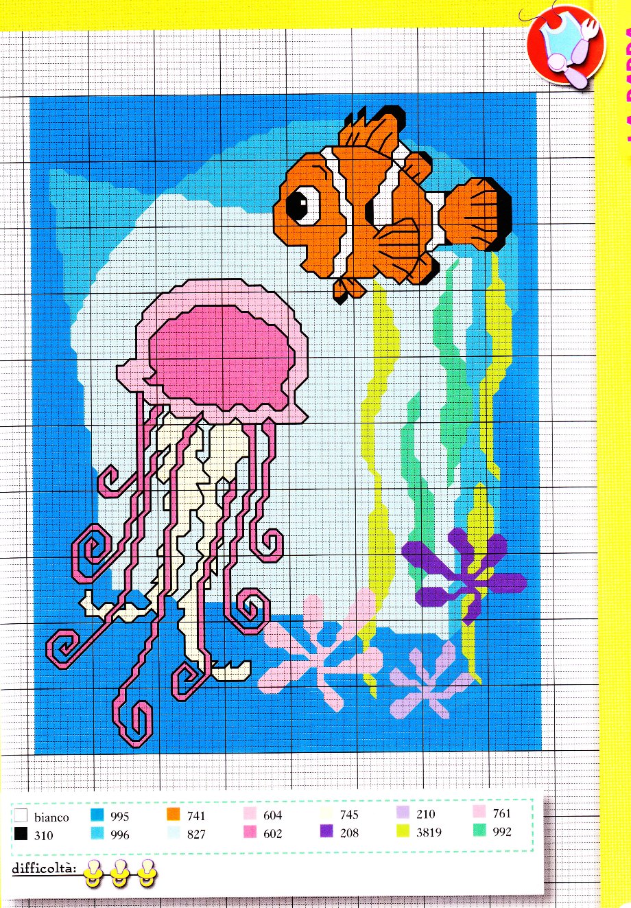 Cross stitch Finding Nemo (3)