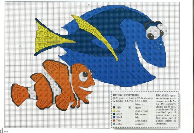 Cross stitch Finding Nemo (5)