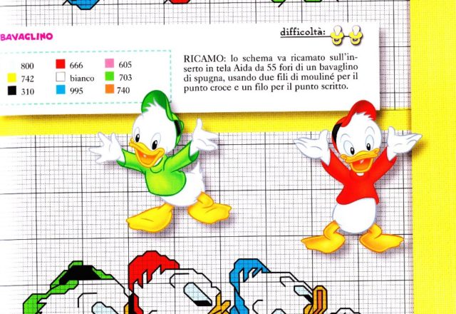 Cross stitch Huey Dewey Louie (3)