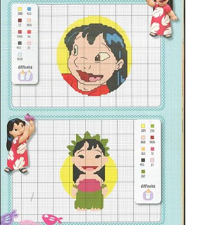 Cross stitch Lilo and Stitch (9)