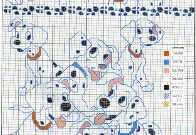Cross stitch One Hundred and One Dalmatians (2)
