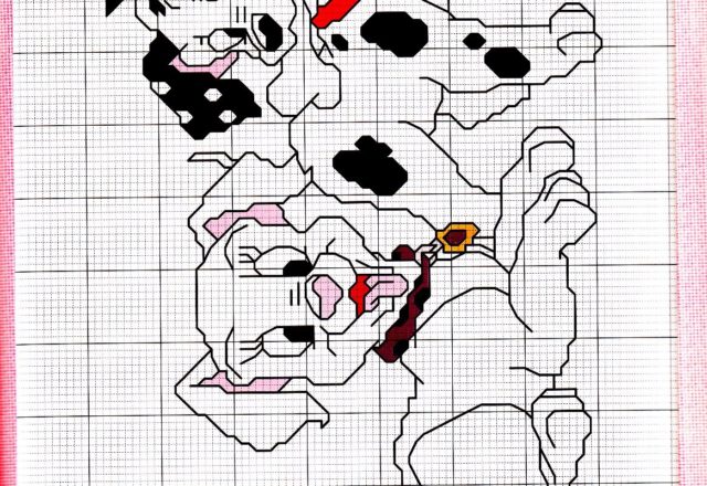 Cross stitch One Hundred and One Dalmatians (5)