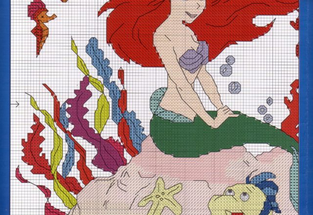 Cross stitch The Little Mermaid (1)