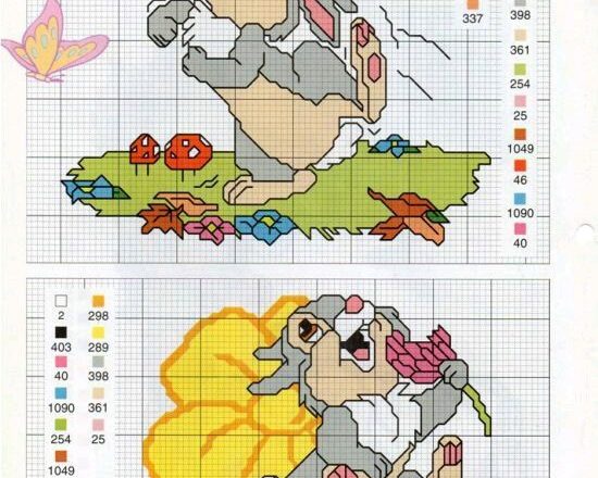 Cross stitch Thumper (1)