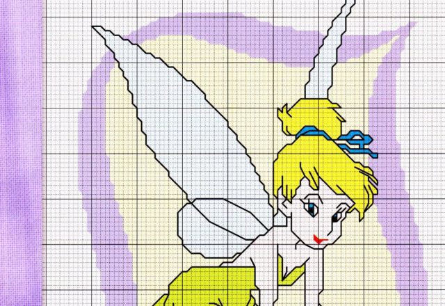 Cross stitch Tinkerbell (2)