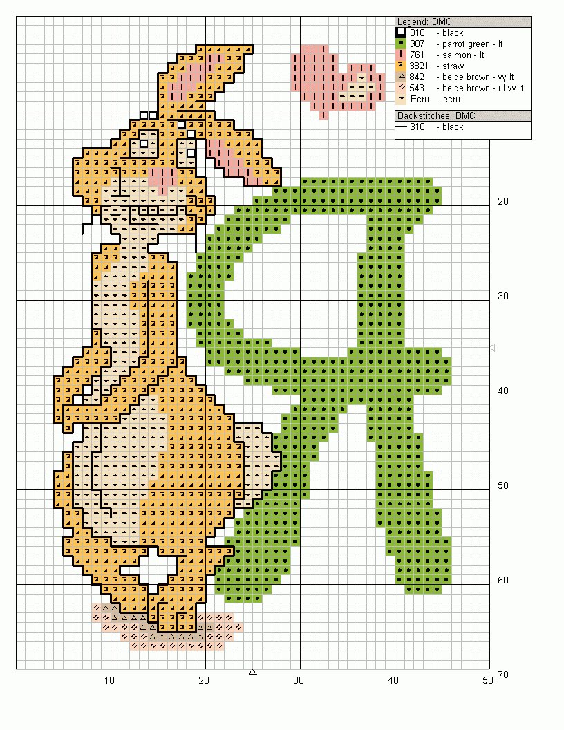Cross stitch alphabet uppercase with Winnie-The-Pooh (2)