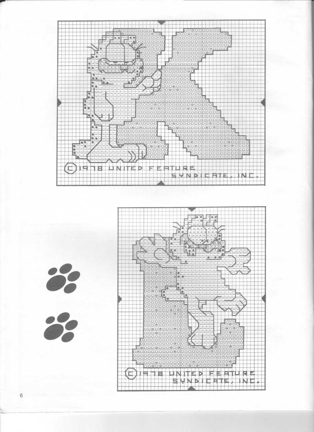 Cross stitch alphabet with Cat Garfield (10)