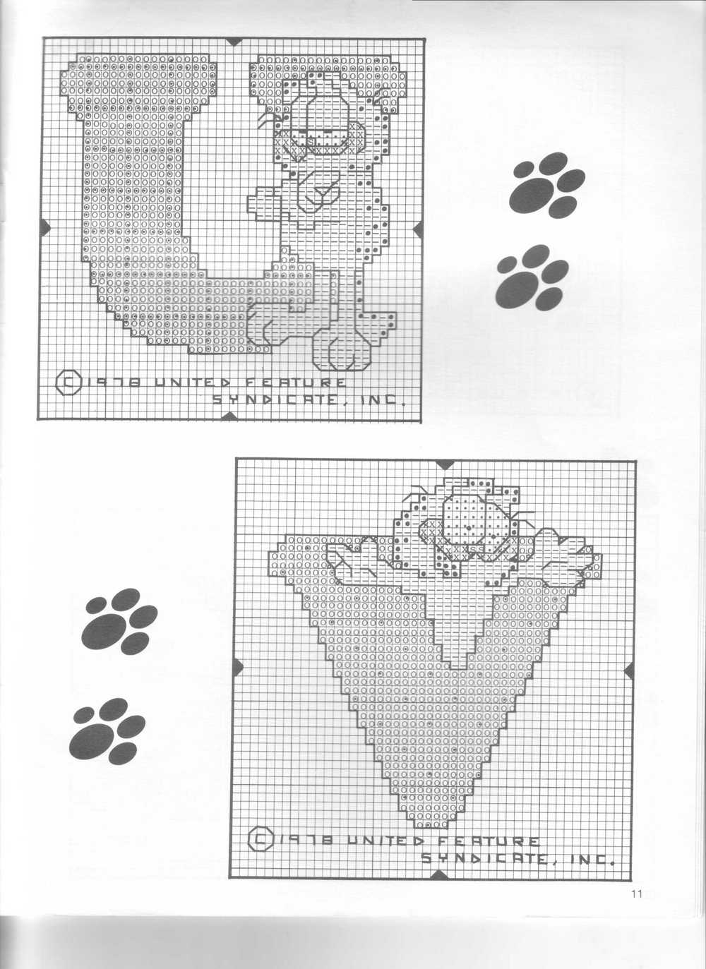 Cross stitch alphabet with Cat Garfield (15)